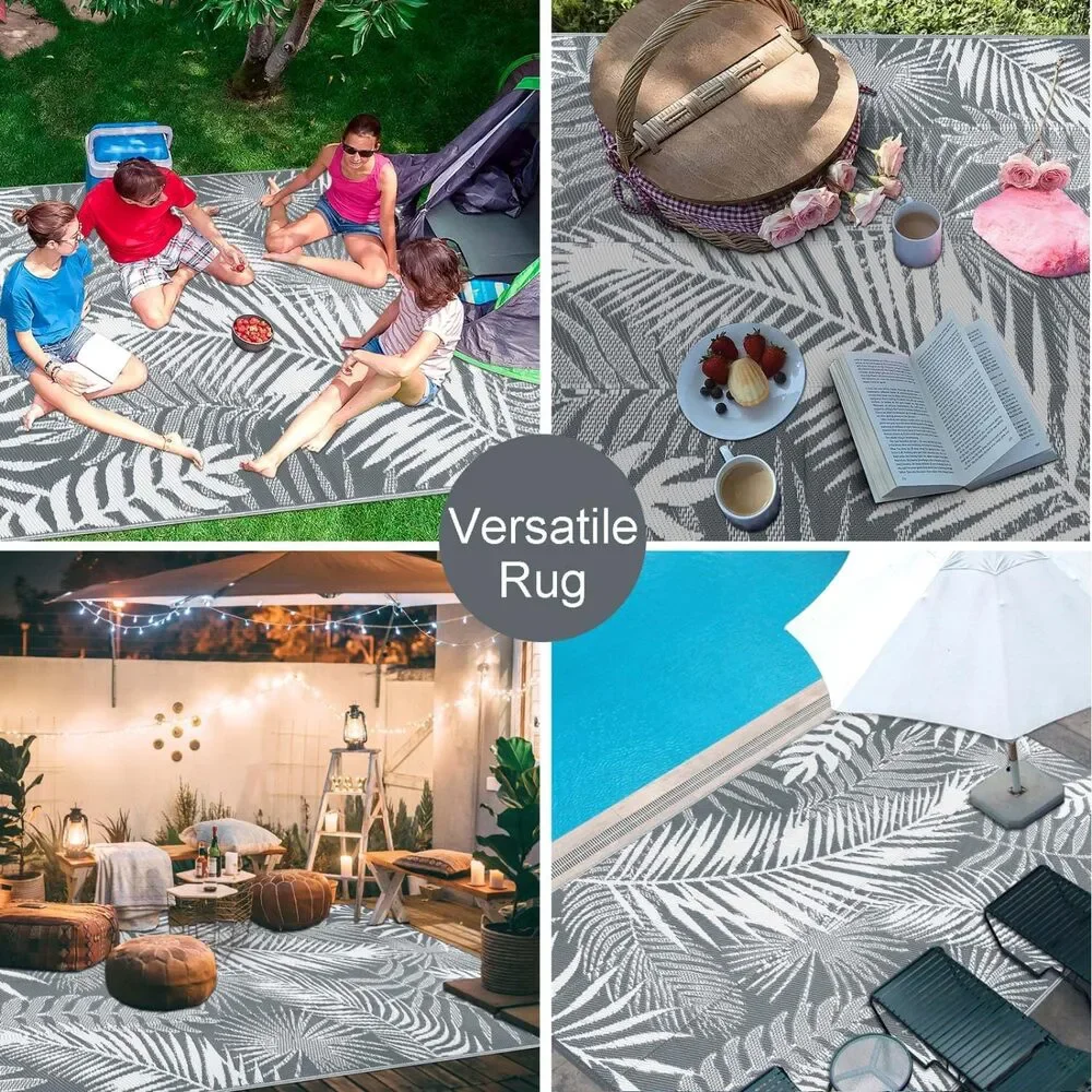 Outdoor Rug 5x7Ft Outdoor Plastic Straw for Patios